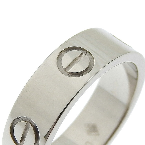 CARTIER Love Ring B4084700 K18 White Gold No. 10.5 Women's S - Picture 5 of 6